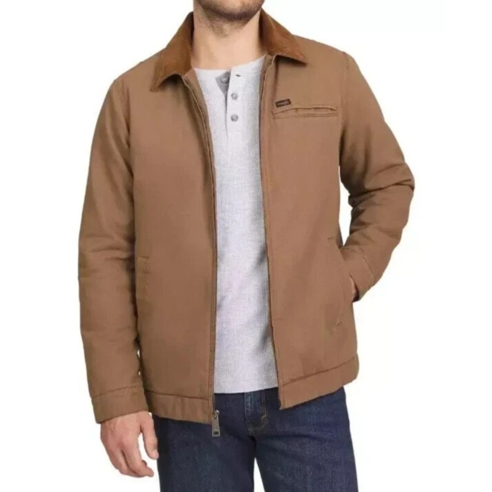 Wrangler Canvas Work Jacket Quilted Lining/Corduroy Collar  XL NWT
